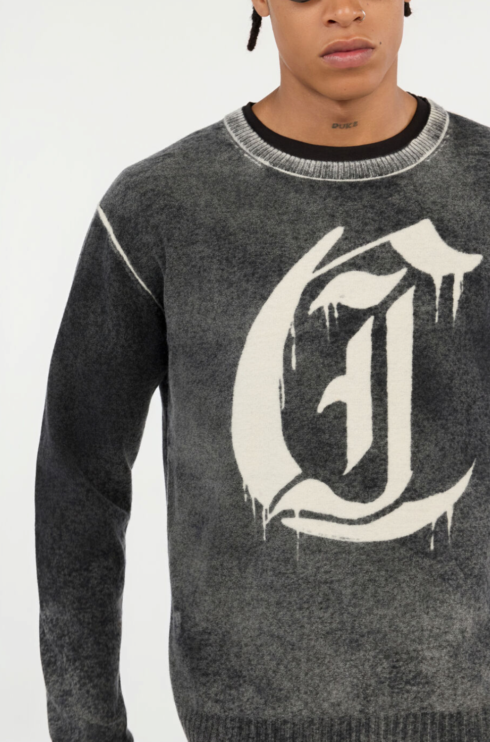 Maglione JUST CAVALLI Nero Washed