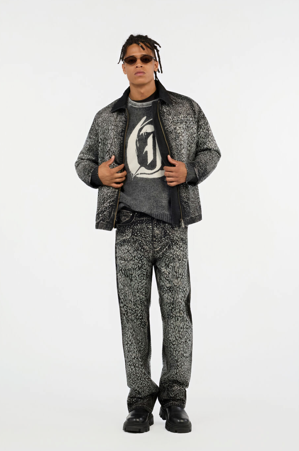 Maglione JUST CAVALLI Nero Washed
