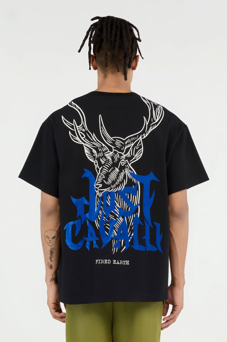 T-shirt JUST CAVALLI Stampa Cervo Sul Retro
