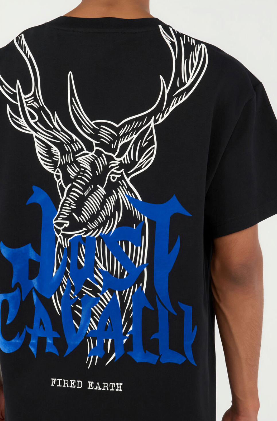 T-shirt JUST CAVALLI Stampa Cervo Sul Retro