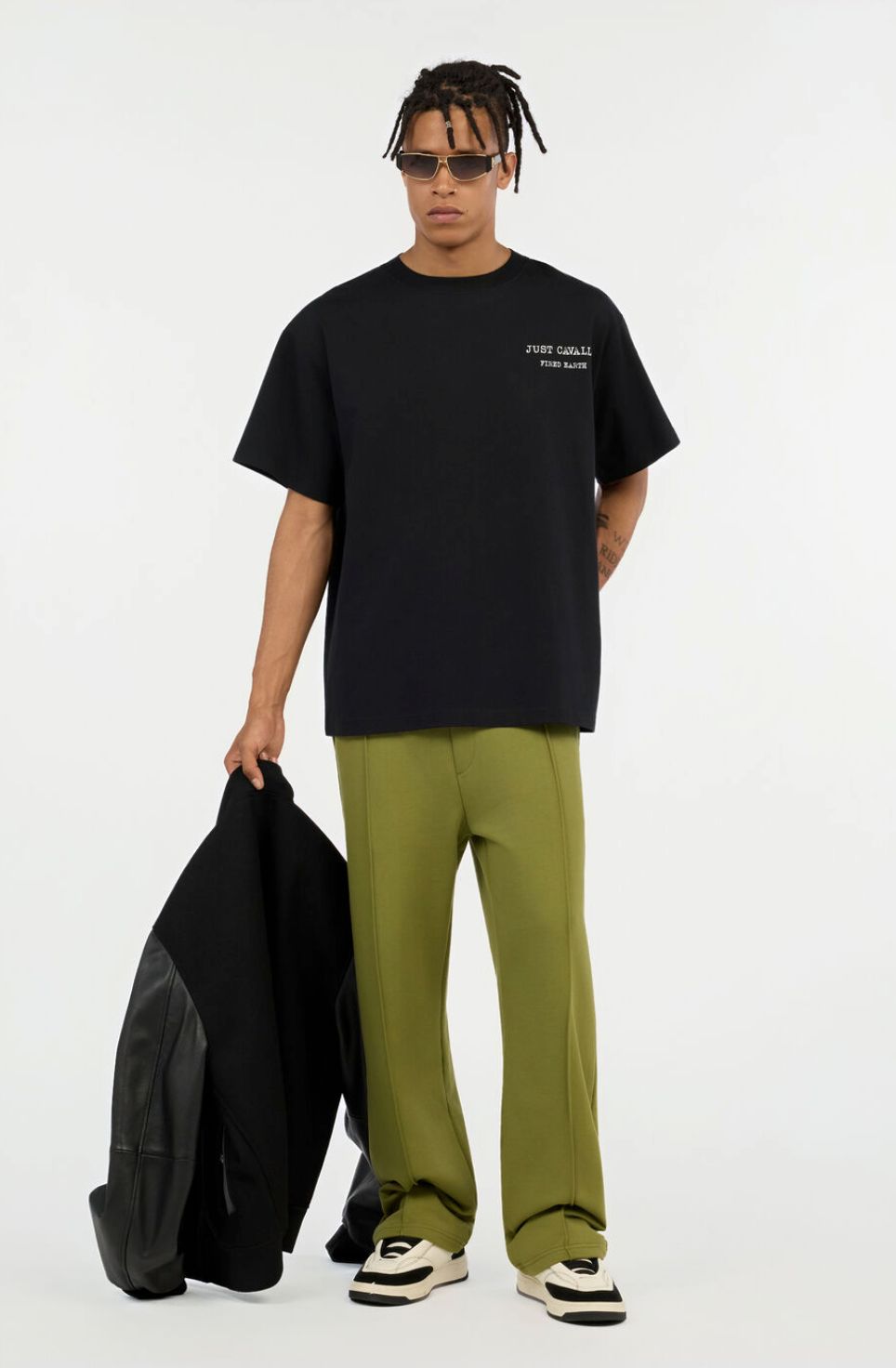T-shirt JUST CAVALLI Stampa Cervo Sul Retro