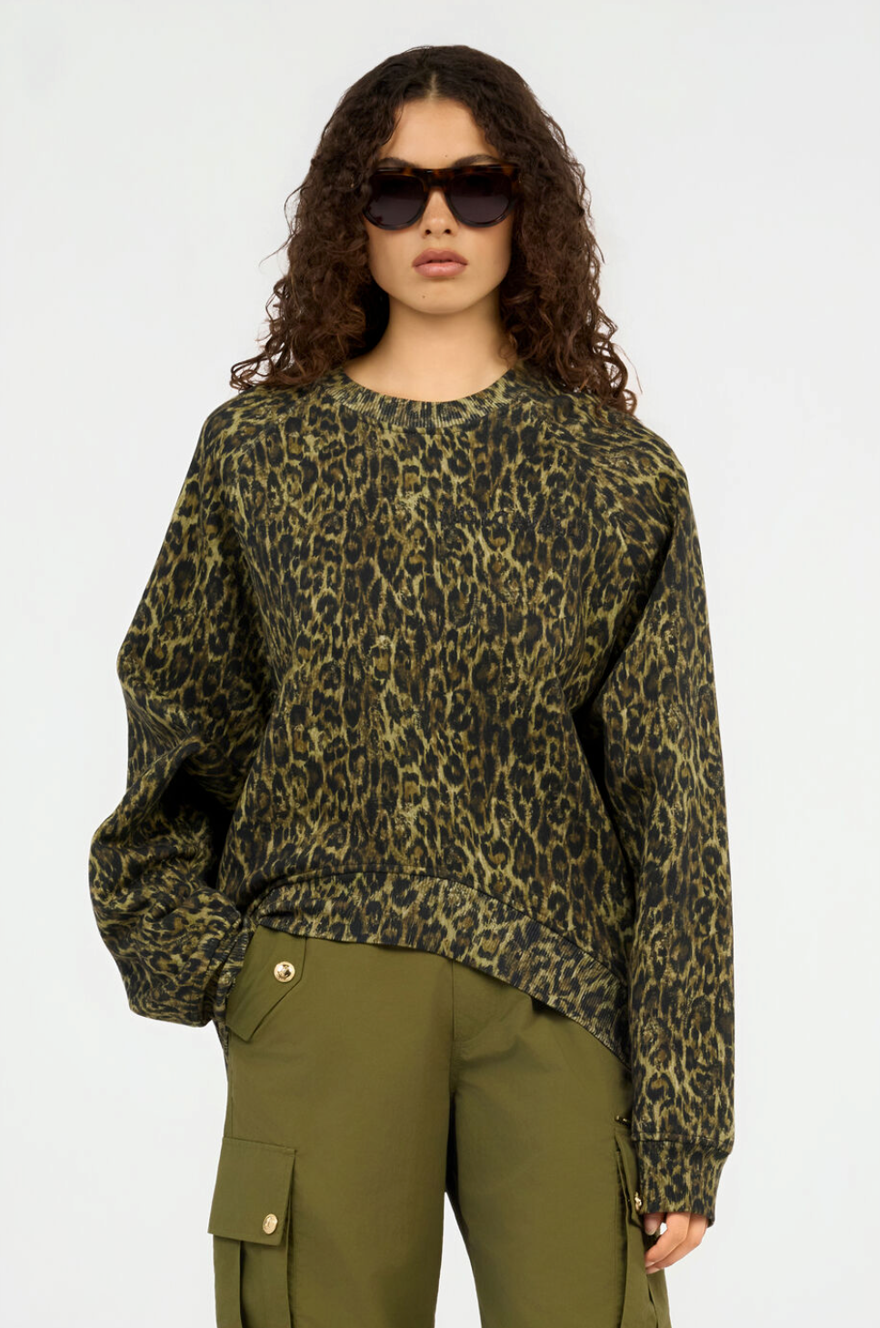Felpa JUST CAVALLI Stampa Leopard