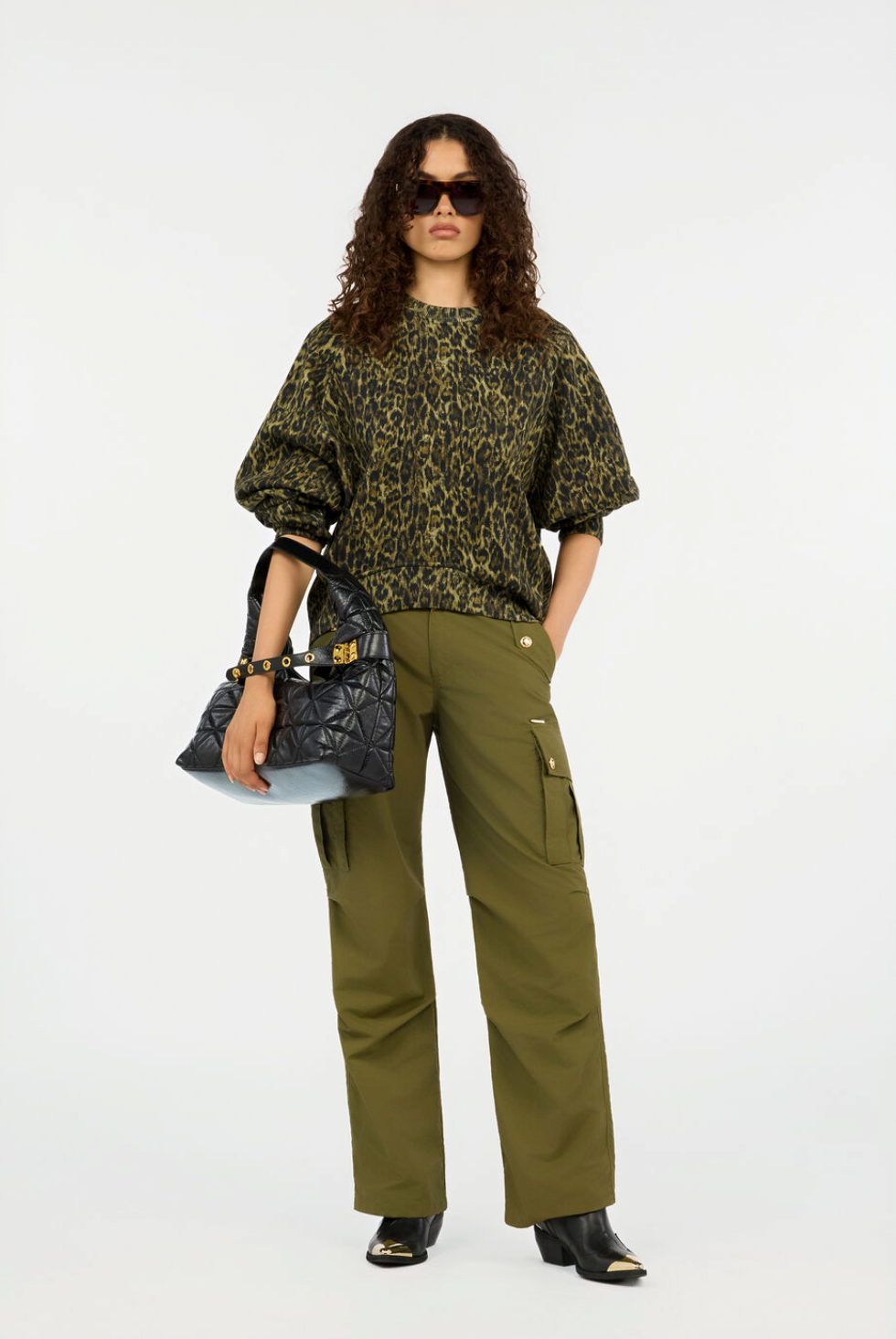 Felpa JUST CAVALLI Stampa Leopard
