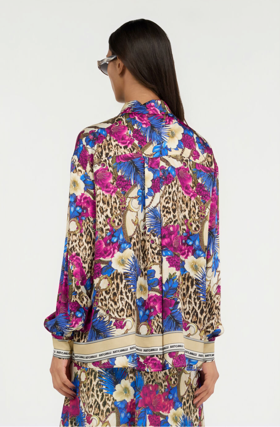 Camicia JUST CAVALLI Stampa Flower Leopard