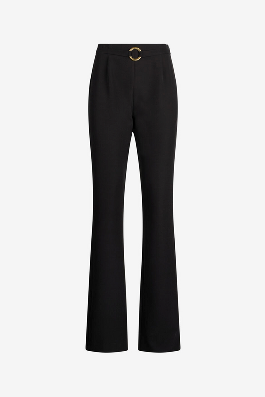 Pantaloni JUST CAVALLI Svasati Neri Con Fibbia