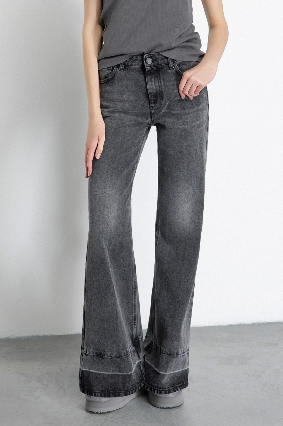 Pantalone GAELLE PARIS In Denim A Palazzo