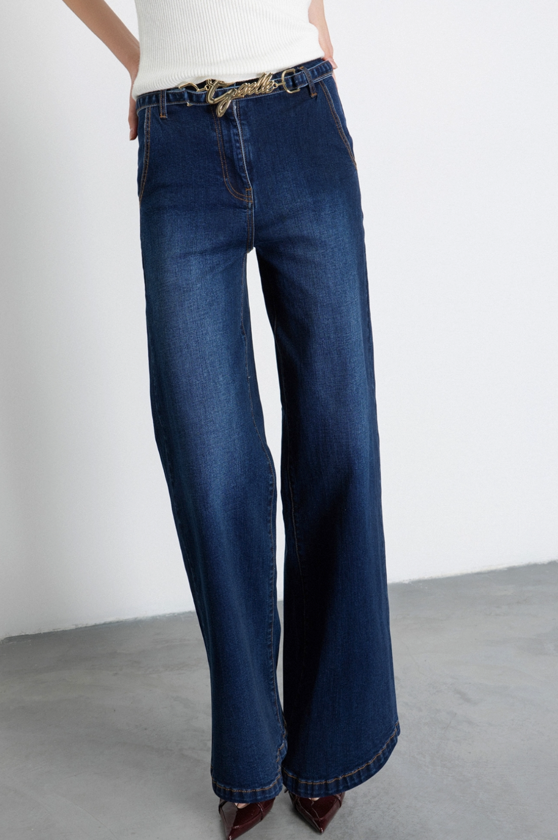 Pantalone GAELLE PARIS Palazzo In Denim