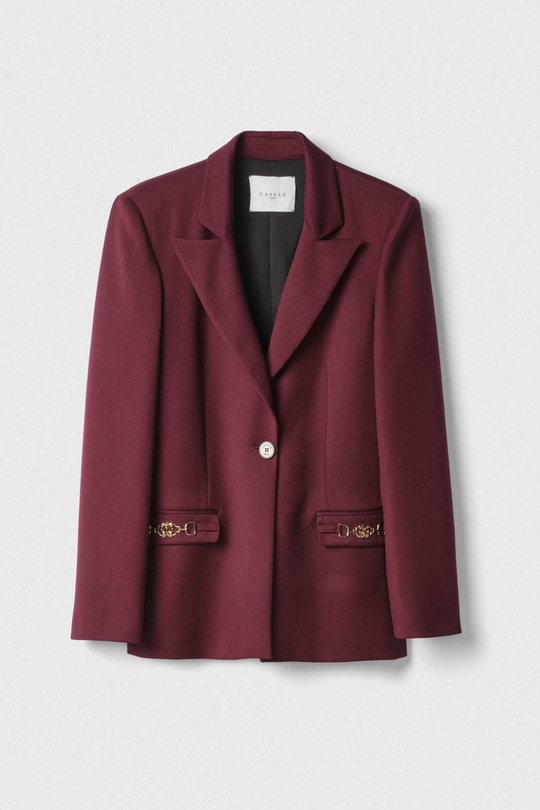 Giacca GAELLE PARIS Monopetto Regular In Twill Con Morsetti