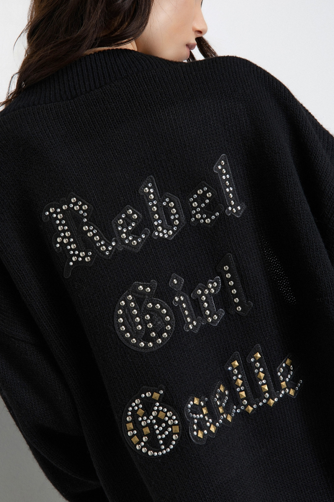Cardigan GAELLE PARIS In Maglia Con Applicazioni Sul Retro