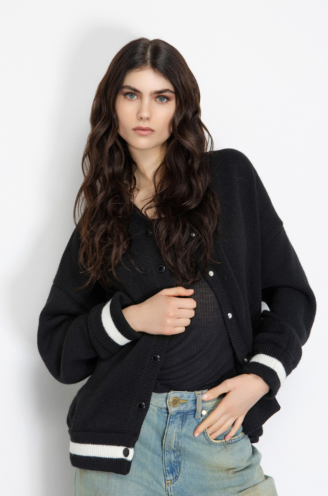 Cardigan GAELLE PARIS In Maglia Con Applicazioni Sul Retro