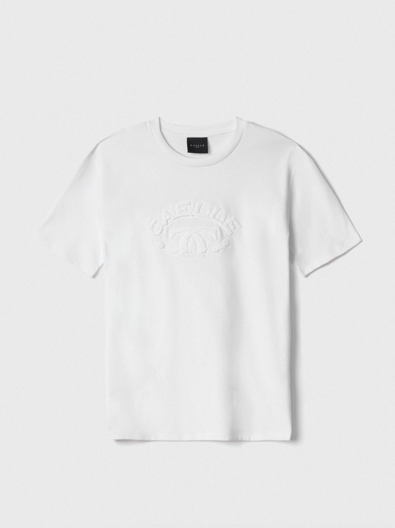 T-Shirt GAELLE PARIS In Jersey Mezza Manica Basic Con Ricamo