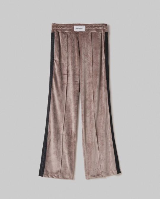 Pantalone HINNOMINATE Dritto In Ciniglia Con Banda In Lurex