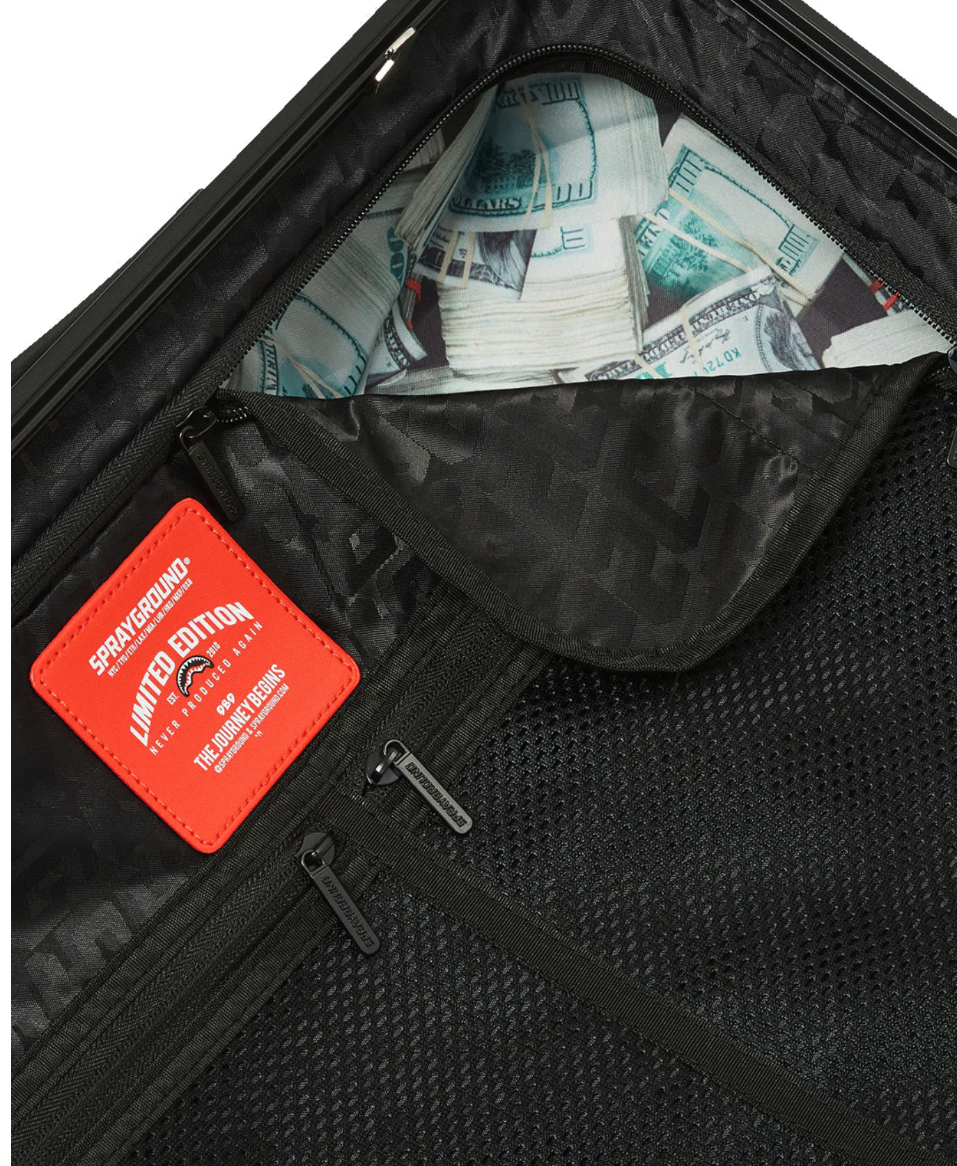 Valigia Trolley Sprayground Sharknautics Gunmetal Carryon Hard Luggage