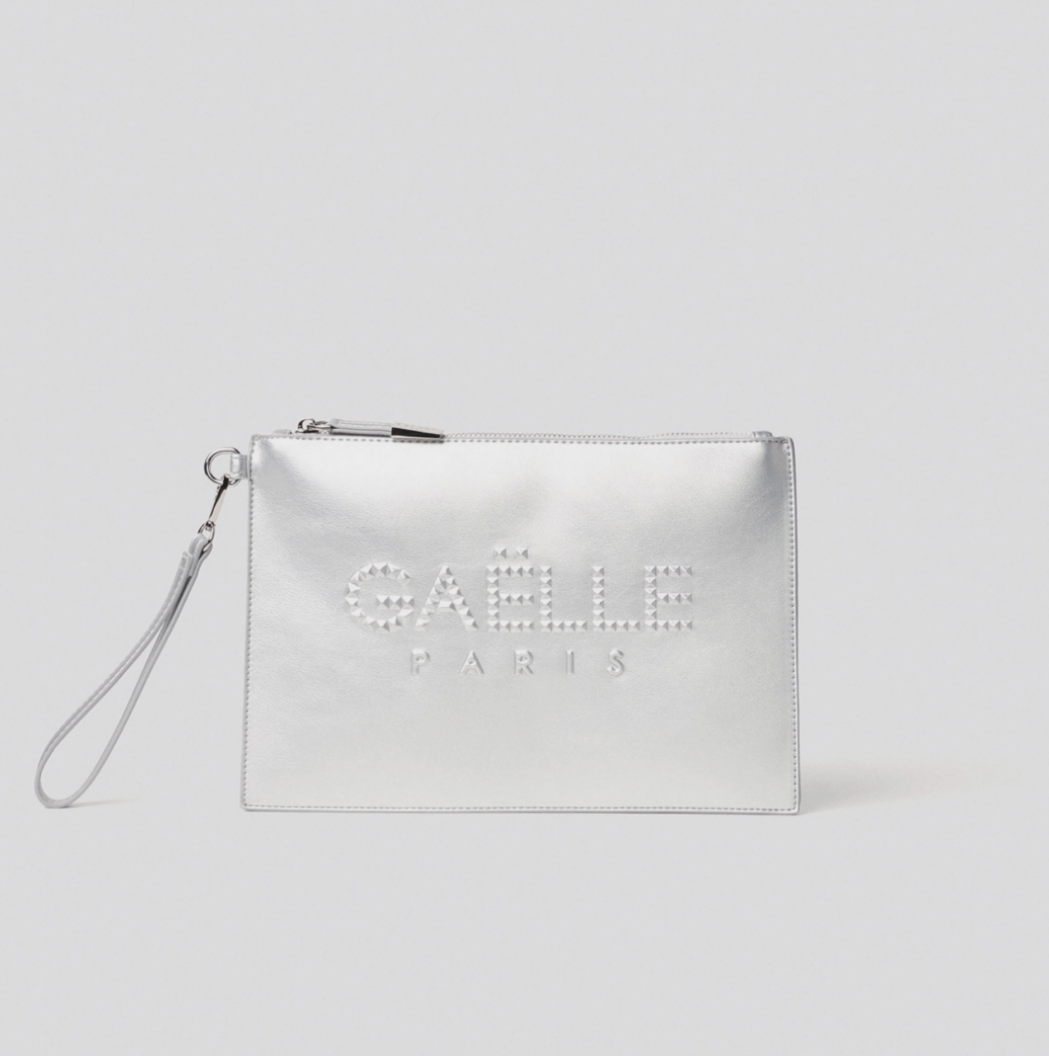 Pochette GAELLE PARIS con logo tridimensionale