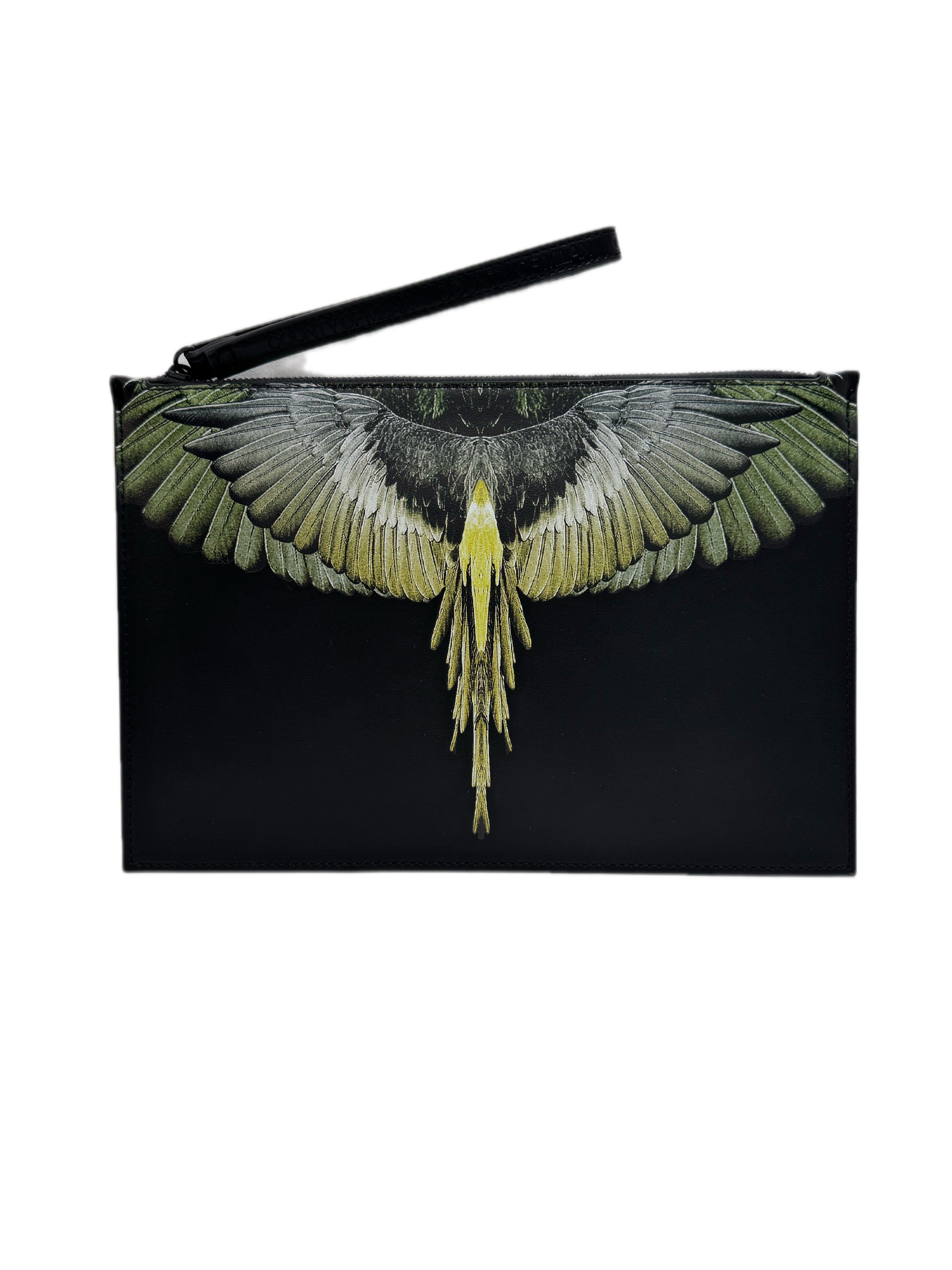 Pochette MARCELO BURLON Stampa Ali Verde