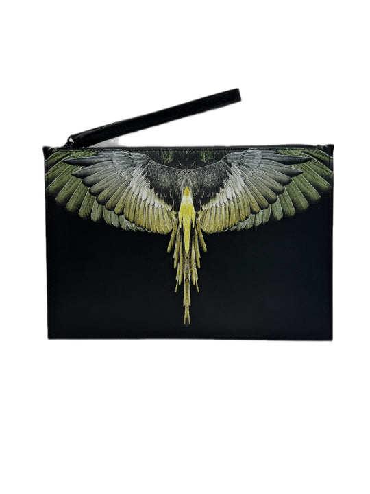 Pochette MARCELO BURLON Stampa Ali Verde