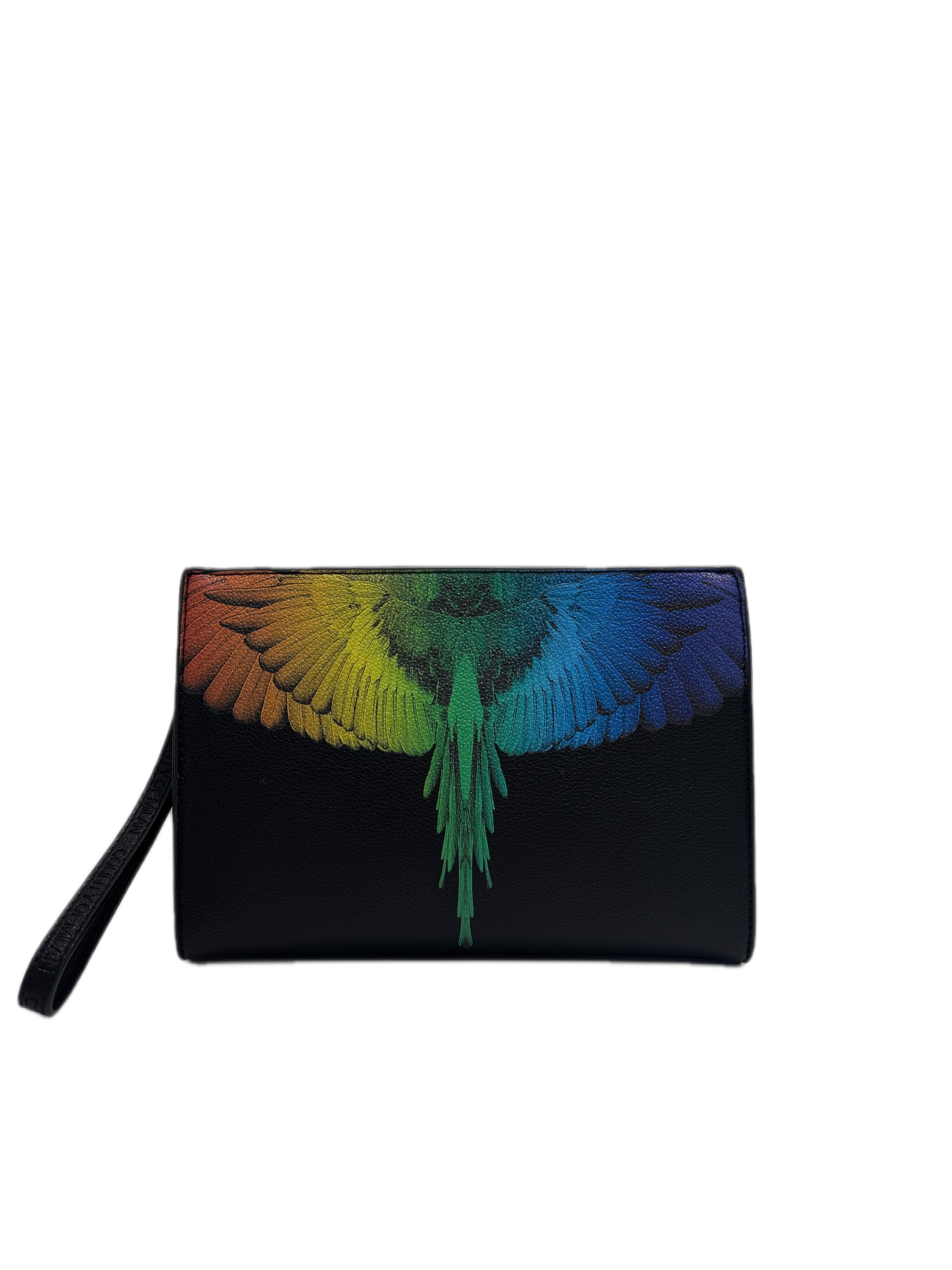 Pouche MARCELO BURLON Stampa Ali Multicolor
