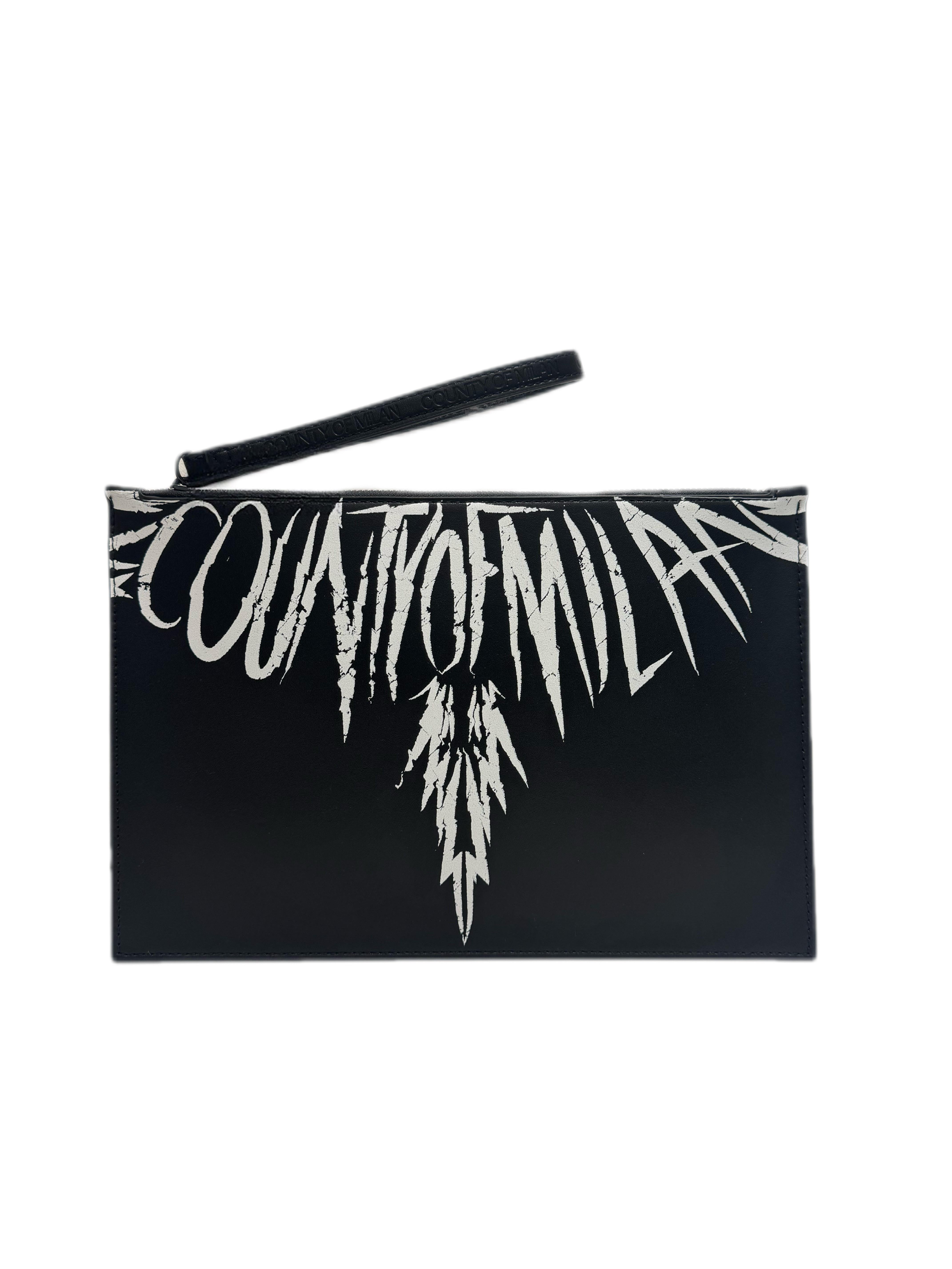 Pochette MARCELO BURLON Stampa Ali Bianche