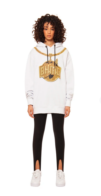 Felpa BHMG hoodie con catena oro