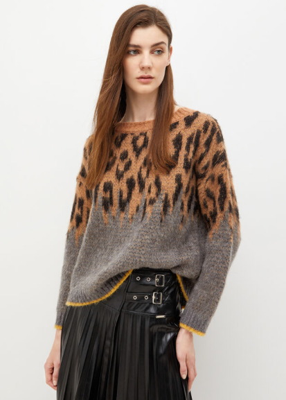 Maglia LIU JO con motivo animalier jacquard