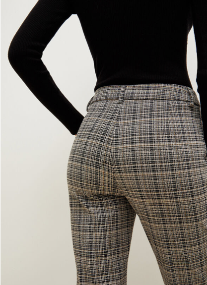 Pantaloni chino LIU-JO con check jacquard