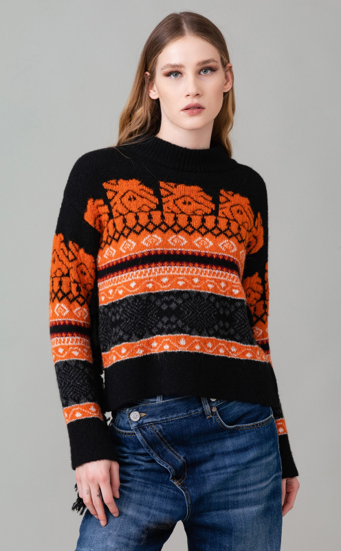 Maglione GAELLE PARIS con frangie GBDP14263