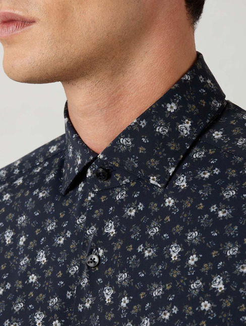 Camicia XACUS active con stampa rose