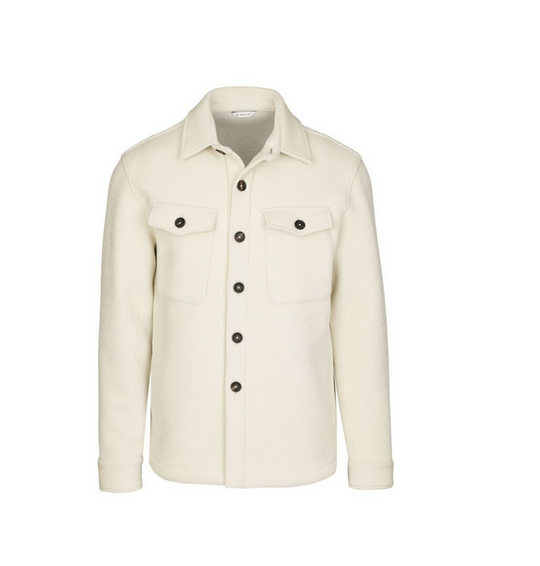 Overshirt MANUEL RITZ velluto in jersey misto lana