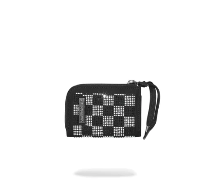 PORTAFOGLIO PICCOLO SPRAYGROUND TRINITY CHECKERED WALLET NERO